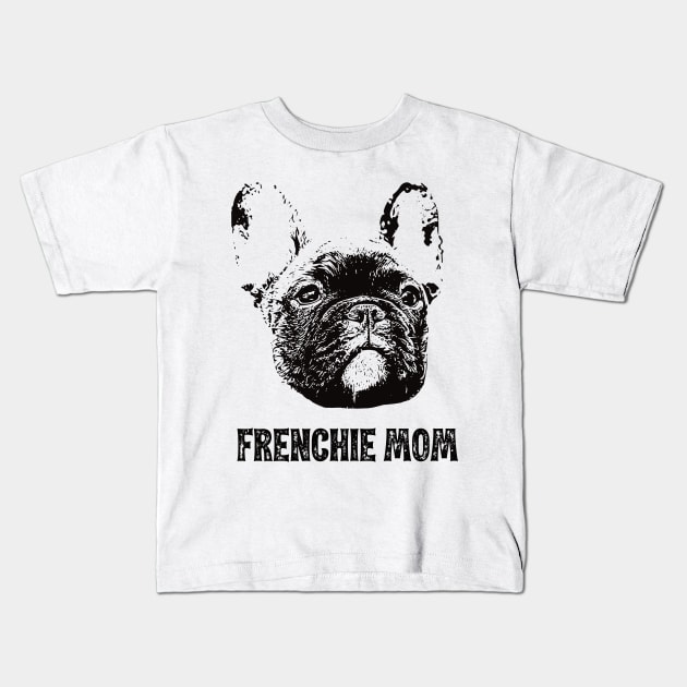 Frenchie Mom French Bulldog Kids T-Shirt by DoggyStyles